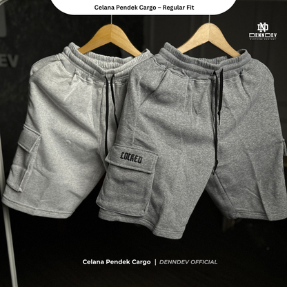 DENNDEV Celana Pendek Cargo Sweatpants - Urban Comfort Series
