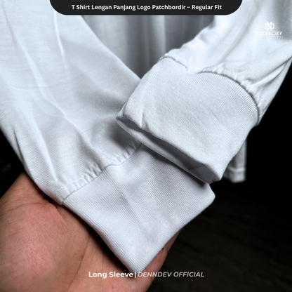 DEN N DEV - T Shirt Lengan Panjang Logo Dada Patchbordir