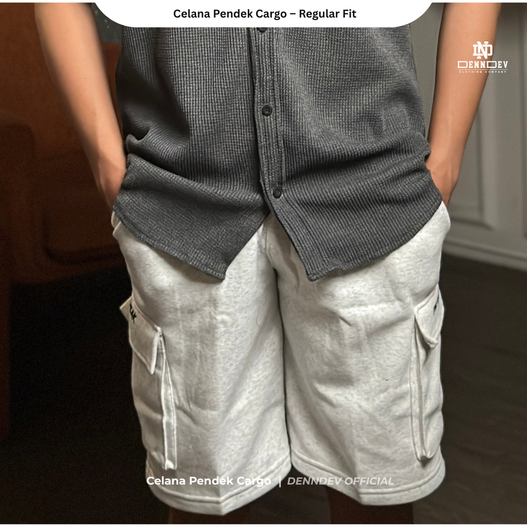 DENNDEV Celana Pendek Cargo Sweatpants - Urban Comfort Series