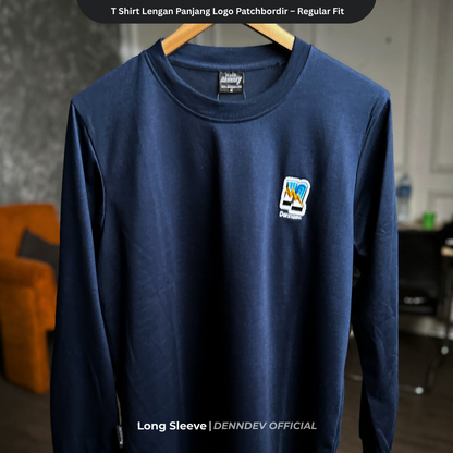 DEN N DEV - T Shirt Lengan Panjang Logo Dada Patchbordir
