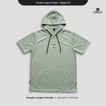 DEN N DEV Hoodie Lengan Pendek – Hoodie Kaos Premium Cotton 20s
