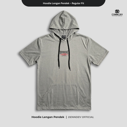 DEN N DEV Hoodie Lengan Pendek – Hoodie Kaos Premium Cotton 20s