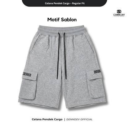 DENNDEV Celana Pendek Cargo Sweatpants - Urban Comfort Series