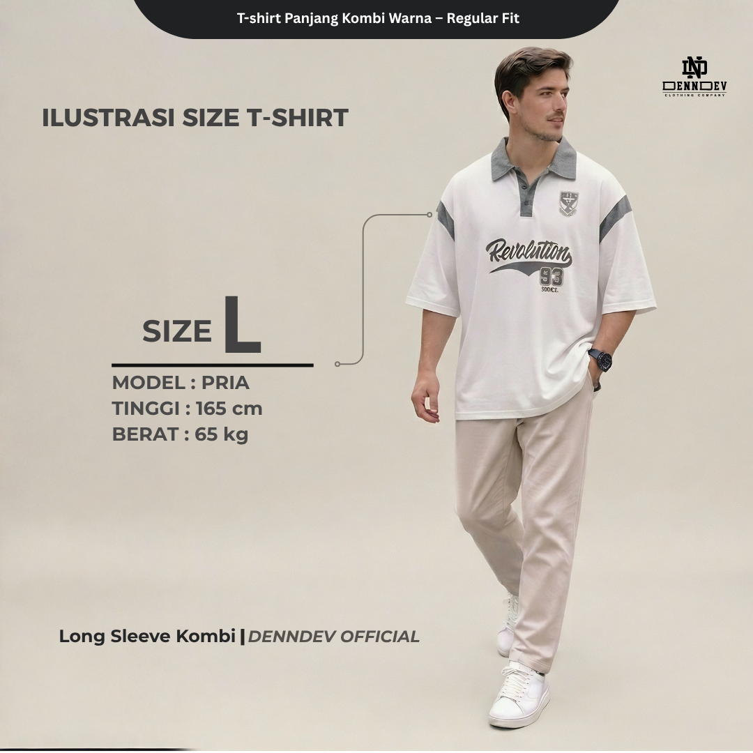 DENNDEV - Polo Rugby Shirt Oversize Cotton 20s - Vintage Rugby Shirt Unisex Streetwear