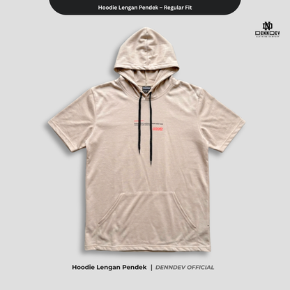 DEN N DEV Hoodie Lengan Pendek – Hoodie Kaos Premium Cotton 20s