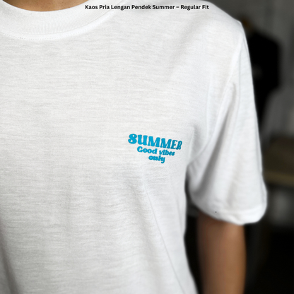DEN N DEV Kaos Atasan Pria Lengan Pendek Summer Graphic T-Shirt Baju  Distro Ori