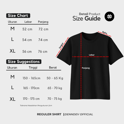 DEN N DEV Official - Kemeja Pendek Bahan Waffle Regular Fit