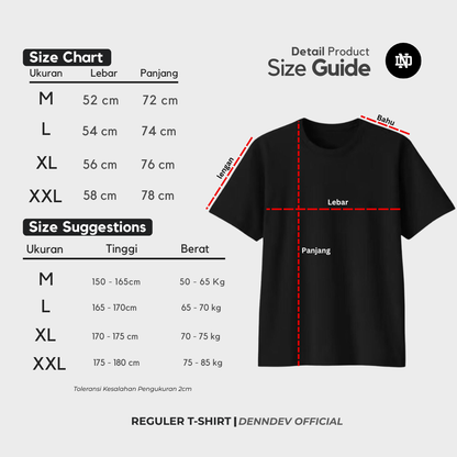 DEN N DEV - T Shirt Pendek Motif Angka V Neck Rib Manset Rajut