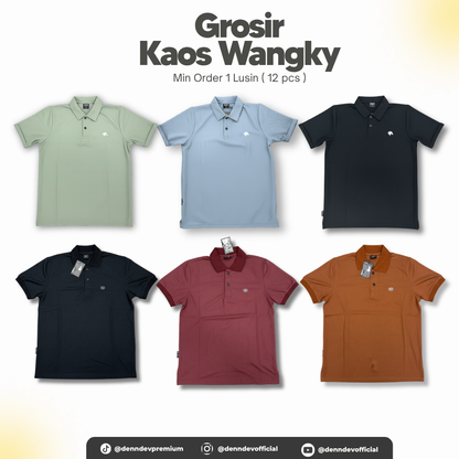 [SERIAN] Kaos Polo Shirt - Paket 1 Lusin (1 Motif Seri M-L-XL)