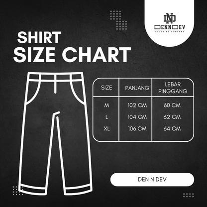 DEN N DEV | Celana Santai Korean Style Unisex Baggy | French Terry Adem & Nyaman