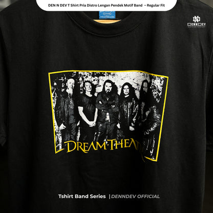 DEN N DEV - Kaos Band Pria Distro T-Shirt Musik Rock Metal Vintage Regular Fit