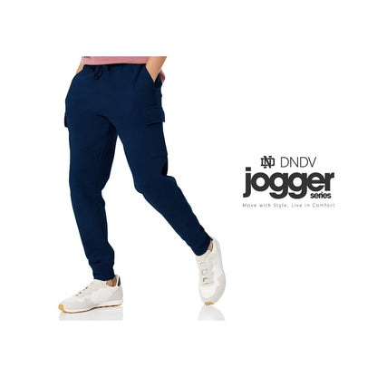 DEN N DEV - Celana Jogger Fleece Pria Premium | Training Zipper Sweatpants Stylish