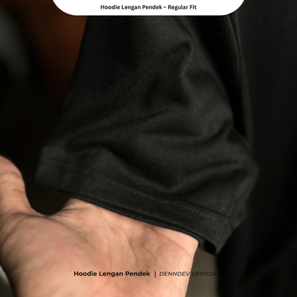 DEN N DEV Hoodie Lengan Pendek – Hoodie Kaos Premium Cotton 20s