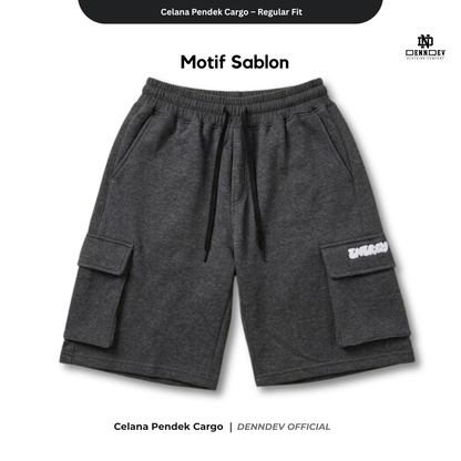 DENNDEV Celana Pendek Cargo Sweatpants - Urban Comfort Series
