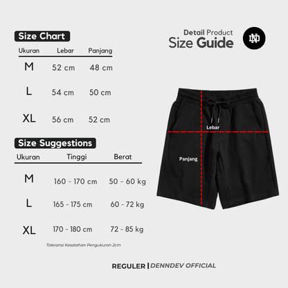 DENNDEV Celana Pendek Cargo Sweatpants - Urban Comfort Series