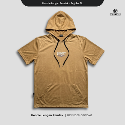DEN N DEV Hoodie Lengan Pendek – Hoodie Kaos Premium Cotton 20s