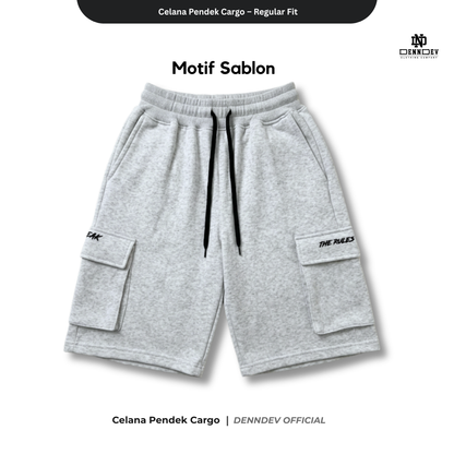 DENNDEV Celana Pendek Cargo Sweatpants - Urban Comfort Series